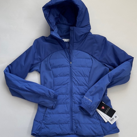 NWT Lululemon Down For It All Jacket Coat size 10 Indigo Blue